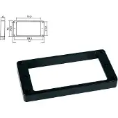 Boston HPF-04-TBK Pickup Ring voor Humbucker - Zwart Plastic