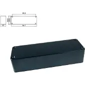 Boston BPC-5-BKM pickup cover, 5-snarig geen gaten, mat zwart, 104,0x34,5x23,0mm