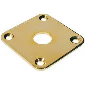 Boston JP-5-G Jackplaat - Goud, Vierkant, Duurzaam Metal