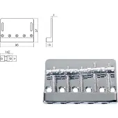 Boston BB-405-C Chroom Brug-Staartstuk voor 5-Snarige Jocker/Puncher Bass