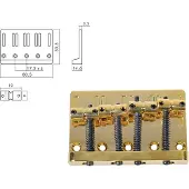 Boston BB-204-G Gouden Brug-Staartstuk voor Jocker/Puncher Basgitaren