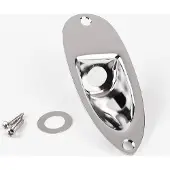 Fender Stratocaster Recessed Jack Ferrule Plate - Chroom