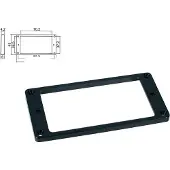 Boston HPF-04-SBK Flat Pickup Ring – Zwart Plastic voor Humbucker