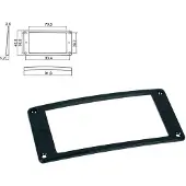 Boston HPR-08-SBK Slanted Pickup Ring voor Humbucker - Zwart