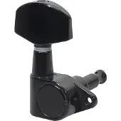 Boston 70-BLR machine heads for guitar, die cast, 3x left+3x right, black