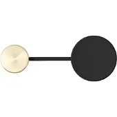 Audo Copenhagen Afteroom kleerhanger klein Zwart-messing