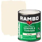 Rambo Pantserbeits Schuur & Tuinhuis zijdeglans dekkend RAL9001 750 ml