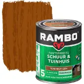 Rambo Pantserbeits Schuur & Tuinhuis Transparant Zijdeglans 1204 Teakhout 0,75 Ltr
