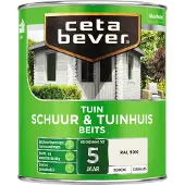 Cetabever Schuur & Tuinhuis Beits Dekkend - Zuiver Wit - 0,75L
