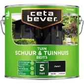 Cetabever Schuur & Tuinhuis Beits Zwart Dekkend 2,5 LTR
