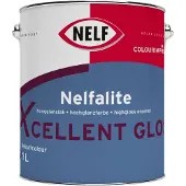 Nelf Nelfalite Xcellent Gloss | Hoogglans Lakverf Binnen & Buiten 2,5 LTR - Wit