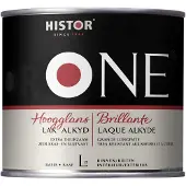 Histor One Lak Hoogglans Alkyd (Terpentinegedragen) 500 ML - Kleur|1|2