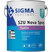 Sigma S2U Nova Spray Satin | Verspuitbare Zijdeglans Lakverf Binnen 5 LTR - Kleur|1|2