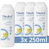 Neutral 0% Baby Shampoo - Parfumvrije - dermatologisch getest met 0% parfum en 0% kleurstof - 3 x 250 ml