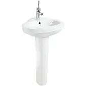 Creavit Vitroya Hoekkeramische wastafel 46x46cm, wit