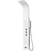 Aloni RVS Douchepaneel met Thermostatische Kraan (5 functie) Chroom