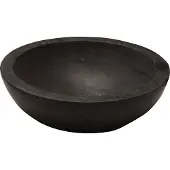 Forzalaqua Roma waskom 40x40x15cm 40cm ROND Hardsteen gezoet Blauw grijs