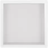 Wiesbaden Inbouwnis | Exellence | 30x30x10cm | RVS Mat Wit