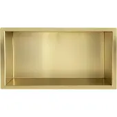 Wiesbaden Inbouwnis | Exellence | 30x60x7cm | Geborsteld Messing Goud