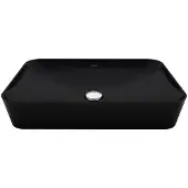 SaniGoods Aqualis keramische waskom 60x40cm mat zwart