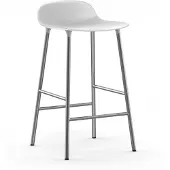 Normann Copenhagen Barstoel Form Chrome 65 cm White