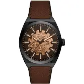 Fossil horloge ME3207 Everett zwart Heren