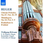 OUTHERE Wolfgang Rübsam - Reger: Organ Works 15 (CD)