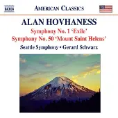 Naxos Seattle Symphony Orchestra, Gerard Schwarz - Hovhaness: Symphony No. 1 'Exile' | Symphony No. 50 'Mount Saint Helens' (CD)