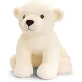 Keel Toys Keeleco Toys Knuffel - IJsbeer - wit - dieren knuffels - pluche - 45 cm