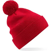Beechfield 'Organic Cotton Snowstar Beanie' Rood