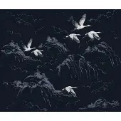 Laura Ashley Animalia Fotobehang - Dieren - 280x300cm - Blauw