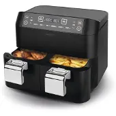 MAXXMEE Heißluft-Fritteuse Doppelkorb 2x3,8l