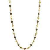 Casa Jewelry Riva Rookkwarts ketting verguld
