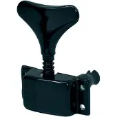 Boston 86-BL machine heads for bass guitar, 4x left, black