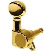 Boston 77-GLR machine heads for guitar, die cast, 3x left+3x right, small buttons, gold