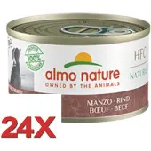 Almo Nature HFC - Blik Hondenvoer - Rundvlees - 24x95gr