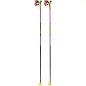 LEKI - Langlaufstokken - Prc 750 Lady Neonpink-Neonyellow-Black voor Dames - Maat 155 cm - Roze