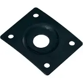 Boston JP-1-B Rechthoekige Jack Plate met Verlaagd Gat - Zwart