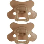 Difrax Fopspeen Natural - 6 tot 12 Maanden - Bruin - 2 Stuks