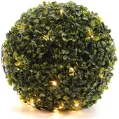 Lumineo LED netverlichting buxus buit diameter 35cm-60L groen warm wit