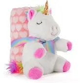 Perletti Unicorn Tiara Teddy With Blanket 22 Cm Roze Kinderen