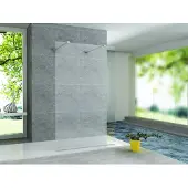 Klea Eco Inloopdouchewand Antikalk Zonder Profiel 8mm Veiligheidsglas 120x200cm Helder Glas