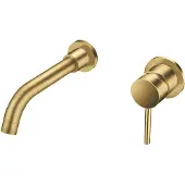 Klea Inbouw Wastafelkraan Geborsteld Goud