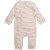 BESS baby gestreept boxpak zand Jongens/Meisjes Stretchkatoen V-hals Streep - maat 68
