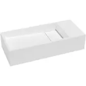 Balmani Mood handenwasser 45 x 20 cm Mat Witte Solid Surface