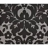 Dutch Wallcoverings - Schuimvinyl medaillon zwart/zilver