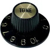 Boston KG-260-T Heksenkapknop met Gouden Kapje en Zwarte Tint
