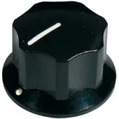 Boston KB-145-L Jocker bas knop, zwart, groot met setschoef