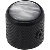 Boston KB-239 Dome Knop met Zwarte Parel Inleg - 18x18mm