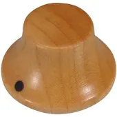 Boston KWM-320 houten bell knop met wijzer, esdoorn, 25x14mm